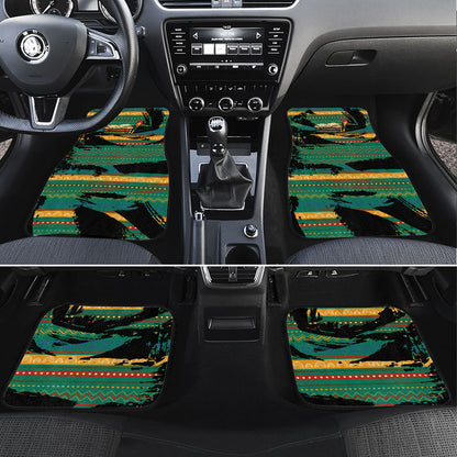 Rooting For Every HBCU Car Mats Pan African Kente Pattern - History And Knowledge Torch