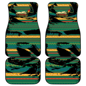 Rooting For Every HBCU Car Mats Pan African Kente Pattern - History And Knowledge Torch