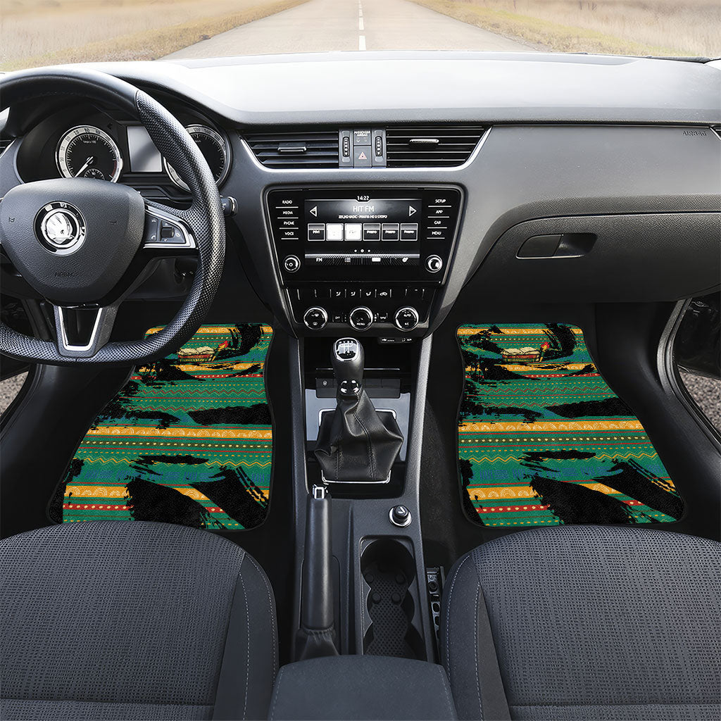 Rooting For Every HBCU Car Mats Pan African Kente Pattern - History And Knowledge Torch