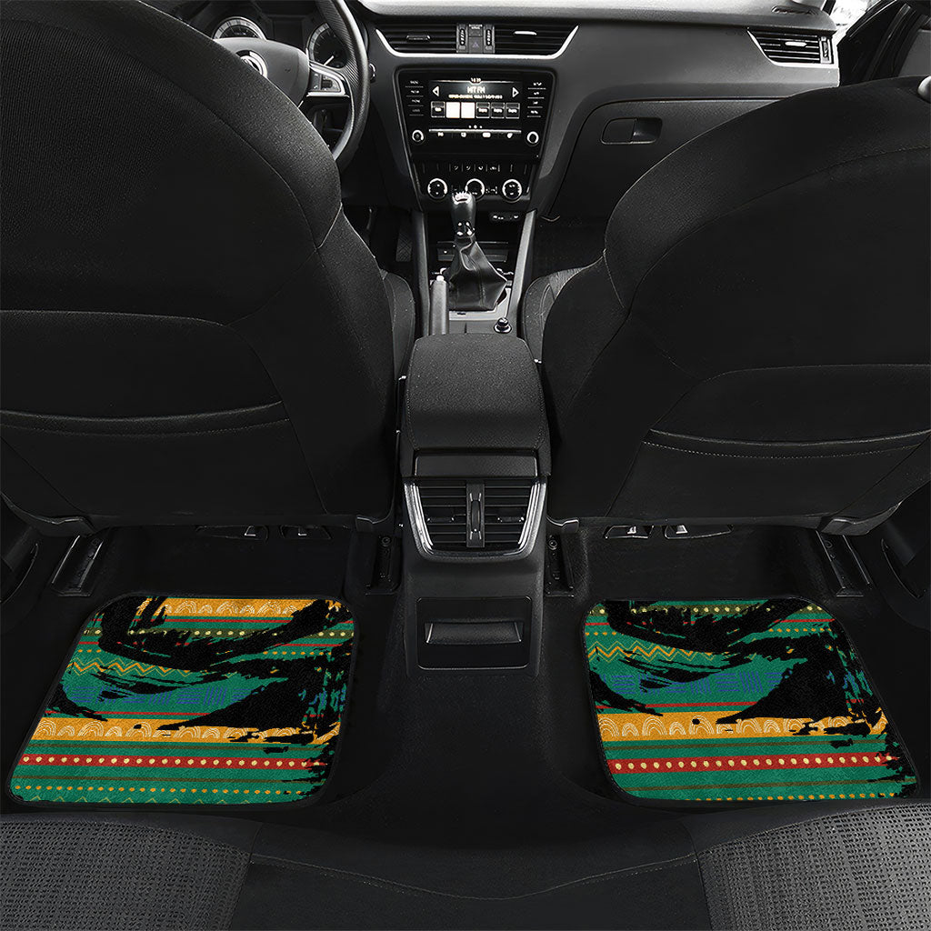 Rooting For Every HBCU Car Mats Pan African Kente Pattern - History And Knowledge Torch
