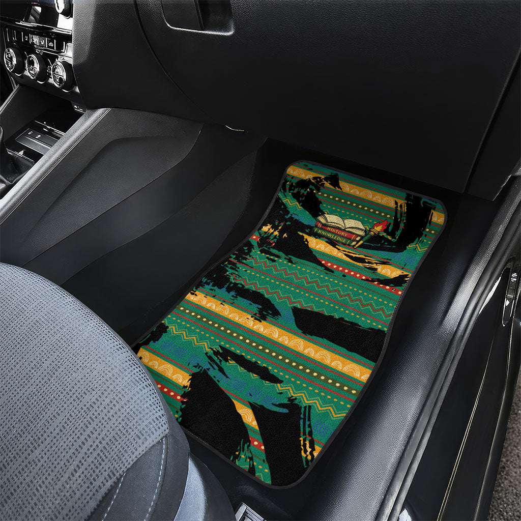 Rooting For Every HBCU Car Mats Pan African Kente Pattern - History And Knowledge Torch