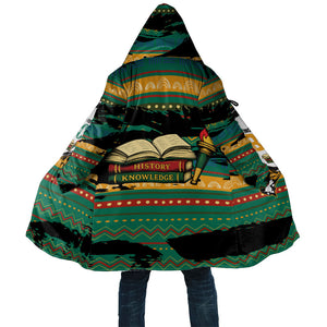Rooting For Every HBCU Cloak Pan African Kente Pattern - History And Knowledge Torch