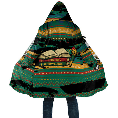 Rooting For Every HBCU Cloak Pan African Kente Pattern - History And Knowledge Torch