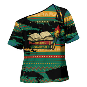 Rooting For Every HBCU Cross Shoulder Shirt Pan African Kente Pattern - History And Knowledge Torch