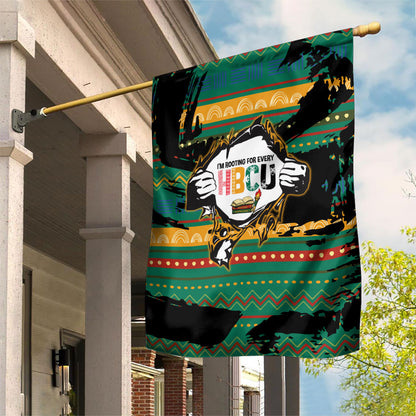 Rooting For Every HBCU Garden Flag Pan African Kente Pattern - History And Knowledge Torch