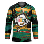 Rooting For Every HBCU Hockey Jersey Pan African Kente Pattern - History And Knowledge Torch