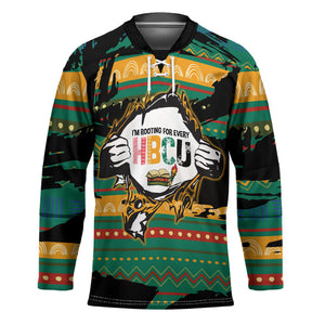 Rooting For Every HBCU Hockey Jersey Pan African Kente Pattern - History And Knowledge Torch