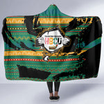 Rooting For Every HBCU Hooded Blanket Pan African Kente Pattern - History And Knowledge Torch