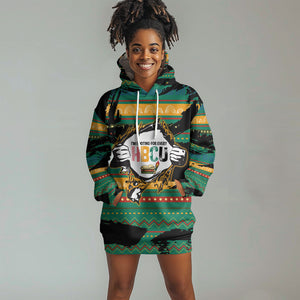 Rooting For Every HBCU Hoodie Dress Pan African Kente Pattern - History And Knowledge Torch