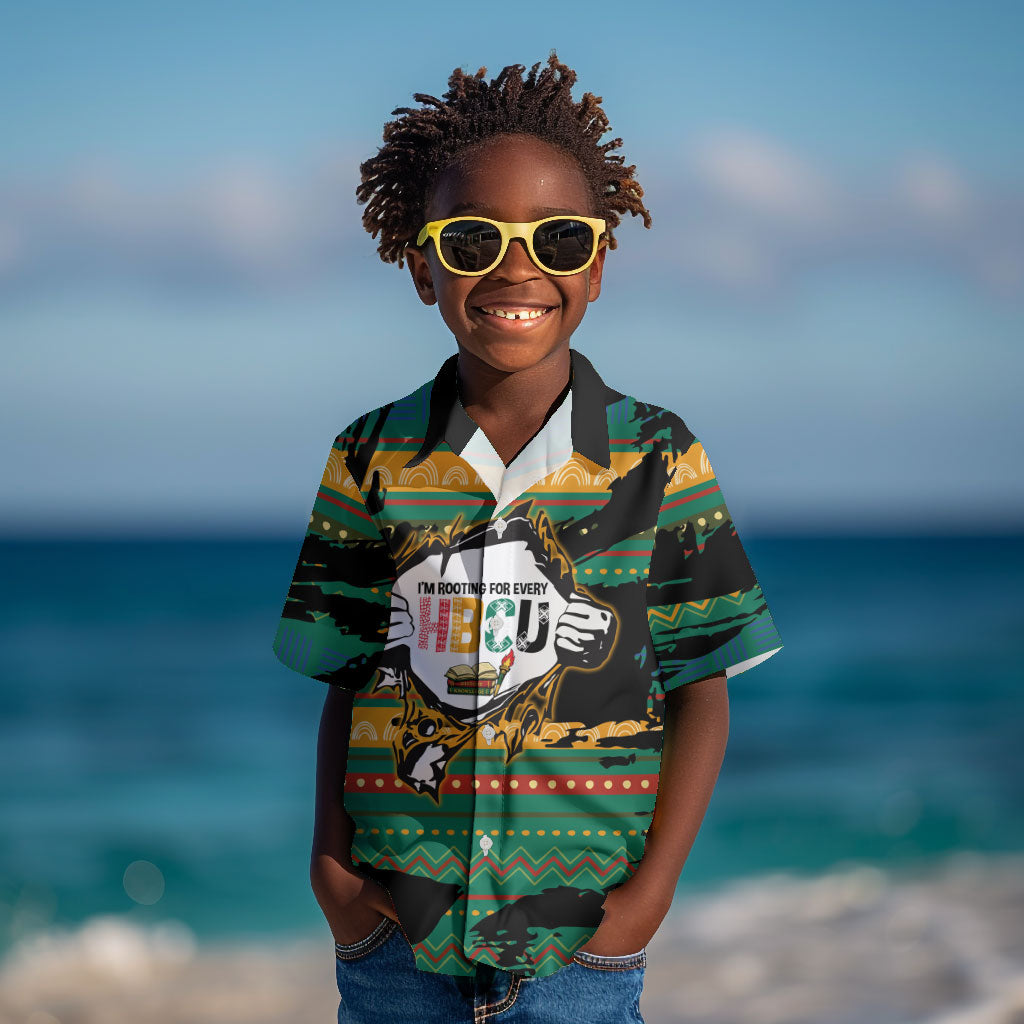 Rooting For Every HBCU Kid Hawaiian Shirt Pan African Kente Pattern - History And Knowledge Torch