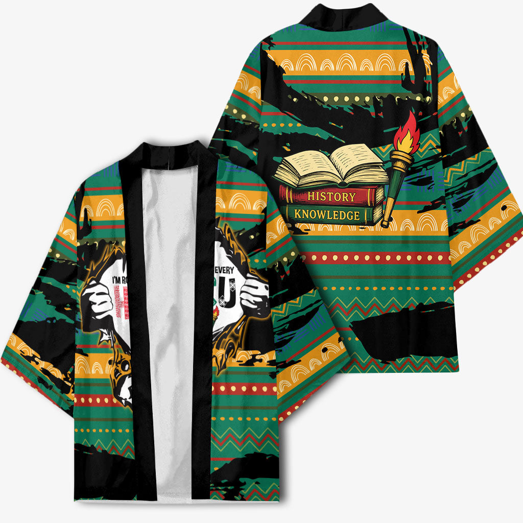 Rooting For Every HBCU Kimono Pan African Kente Pattern - History And Knowledge Torch