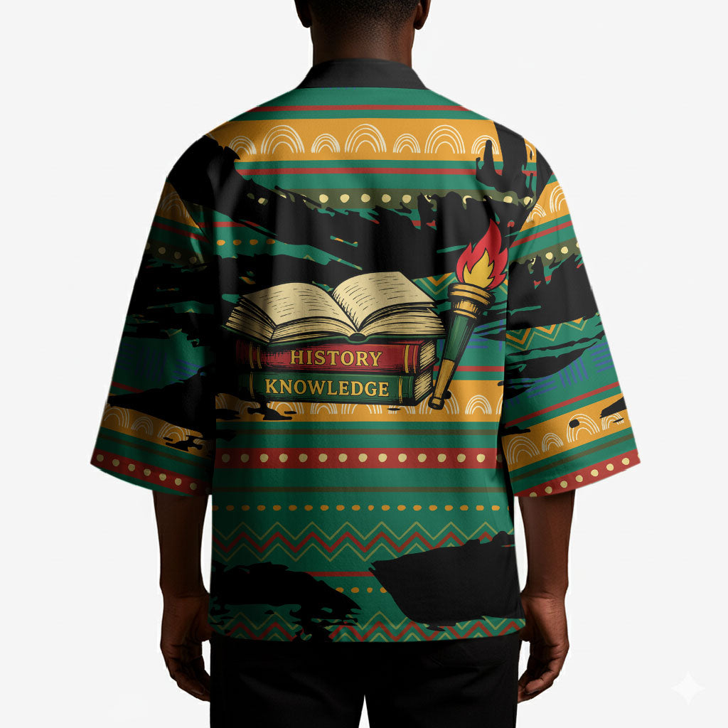 Rooting For Every HBCU Kimono Pan African Kente Pattern - History And Knowledge Torch