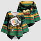 Rooting For Every HBCU Kimono Sleeve Blouse Pan African Kente Pattern - History And Knowledge Torch