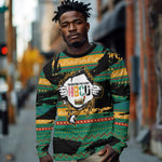Rooting For Every HBCU Long Sleeve Shirt Pan African Kente Pattern - History And Knowledge Torch