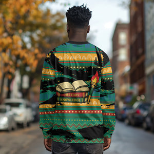 Rooting For Every HBCU Long Sleeve Shirt Pan African Kente Pattern - History And Knowledge Torch