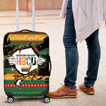 Rooting For Every HBCU Luggage Cover Pan African Kente Pattern - History And Knowledge Torch