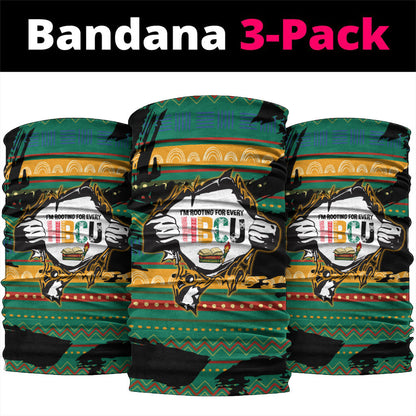 Rooting For Every HBCU Neck Gaiter Pan African Kente Pattern - History And Knowledge Torch