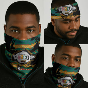 Rooting For Every HBCU Neck Gaiter Pan African Kente Pattern - History And Knowledge Torch