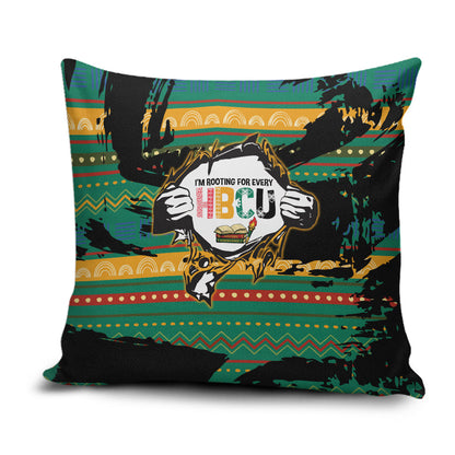 Rooting For Every HBCU Pillow Cover Pan African Kente Pattern - History And Knowledge Torch