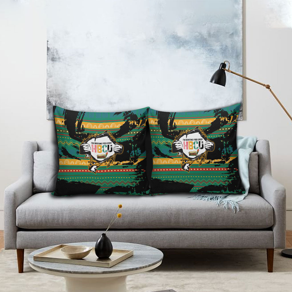 Rooting For Every HBCU Pillow Cover Pan African Kente Pattern - History And Knowledge Torch