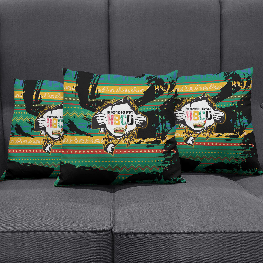 Rooting For Every HBCU Pillow Cover Pan African Kente Pattern - History And Knowledge Torch