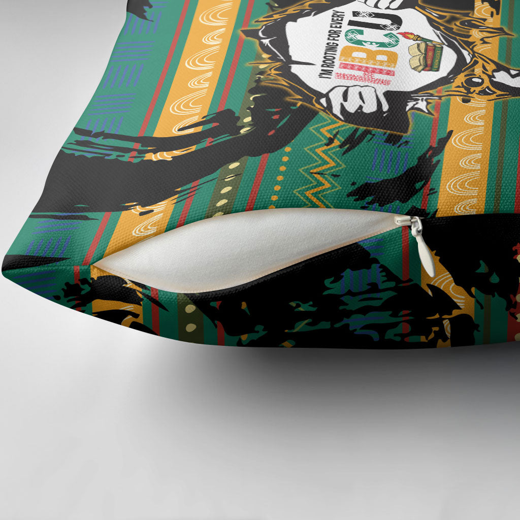 Rooting For Every HBCU Pillow Cover Pan African Kente Pattern - History And Knowledge Torch