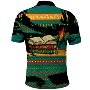 Rooting For Every HBCU Polo Shirt Pan African Kente Pattern - History And Knowledge Torch