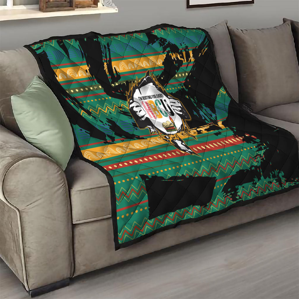 Rooting For Every HBCU Quilt Pan African Kente Pattern - History And Knowledge Torch