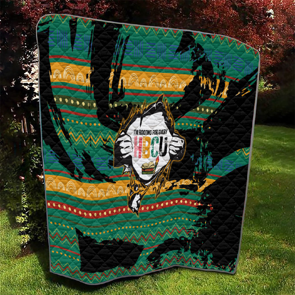Rooting For Every HBCU Quilt Pan African Kente Pattern - History And Knowledge Torch