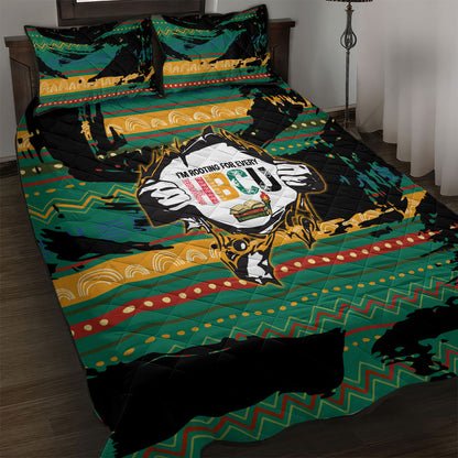 Rooting For Every HBCU Quilt Bed Set Pan African Kente Pattern - History And Knowledge Torch