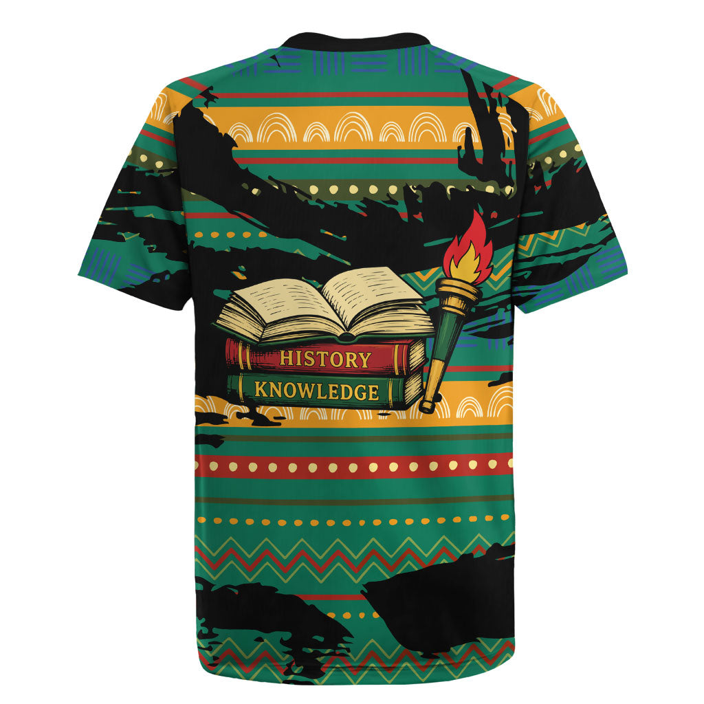 Rooting For Every HBCU Rugby Jersey Pan African Kente Pattern - History And Knowledge Torch