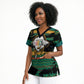 Rooting For Every HBCU Scrub Top Pan African Kente Pattern - History And Knowledge Torch