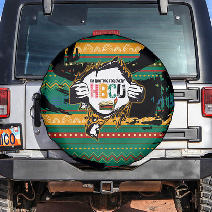 Rooting For Every HBCU Spare Tire Cover Pan African Kente Pattern - History And Knowledge Torch