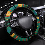 Rooting For Every HBCU Steering Wheel Cover Pan African Kente Pattern - History And Knowledge Torch