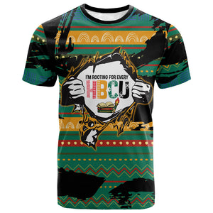 Rooting For Every HBCU T shirt Pan African Kente Pattern - History And Knowledge Torch