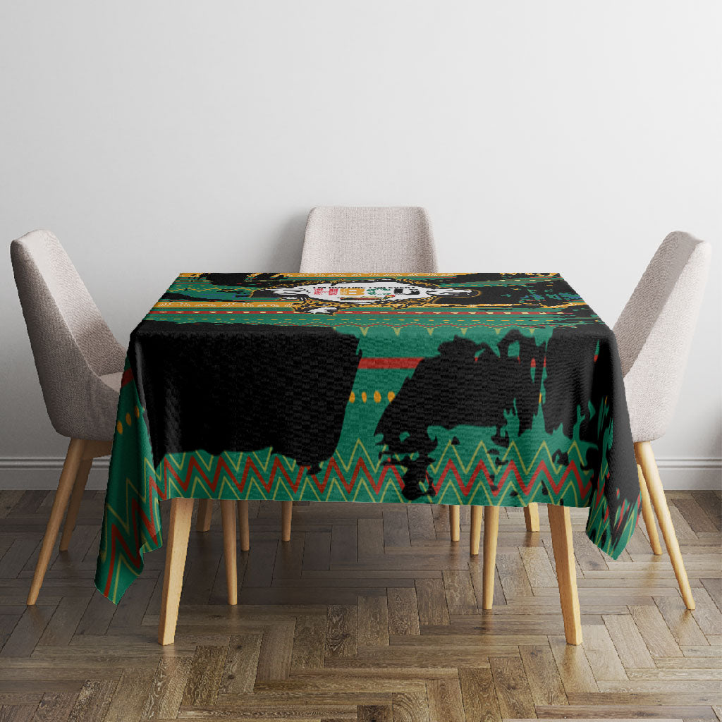 Rooting For Every HBCU Tablecloth Pan African Kente Pattern - History And Knowledge Torch