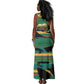 Rooting For Every HBCU Tank Maxi Dress Pan African Kente Pattern - History And Knowledge Torch