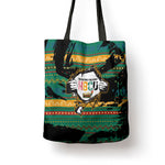 Rooting For Every HBCU Tote Bag Pan African Kente Pattern - History And Knowledge Torch