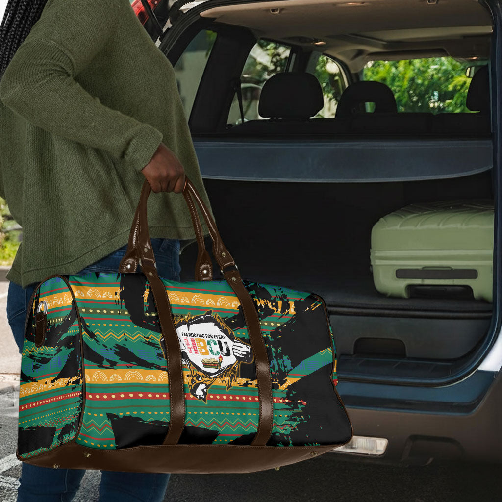 Rooting For Every HBCU Travel Bag Pan African Kente Pattern - History And Knowledge Torch