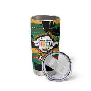 Rooting For Every HBCU Tumbler Cup Pan African Kente Pattern - History And Knowledge Torch