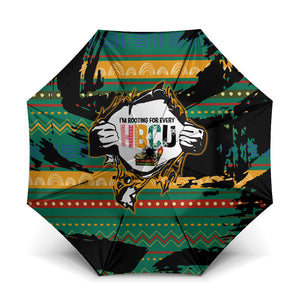 Rooting For Every HBCU Umbrella Pan African Kente Pattern - History And Knowledge Torch