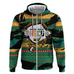 Rooting For Every HBCU Zip Hoodie Pan African Kente Pattern - History And Knowledge Torch