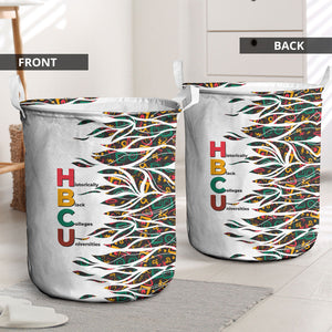Historically Black Colleges Universities HBCU Laundry Basket Pan African Colors Tribal Pattern Typography