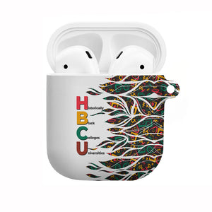 Historically Black Colleges Universities HBCU AirPods Case Pan African Colors Tribal Pattern Typography