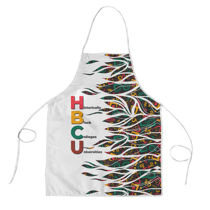 Historically Black Colleges Universities HBCU Apron Pan African Colors Tribal Pattern Typography