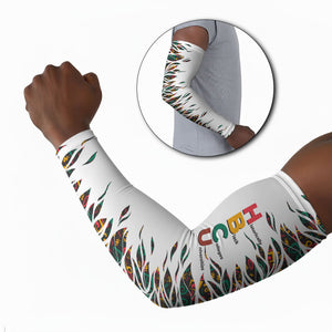 Historically Black Colleges Universities HBCU Arm Sleeves Pan African Colors Tribal Pattern Typography