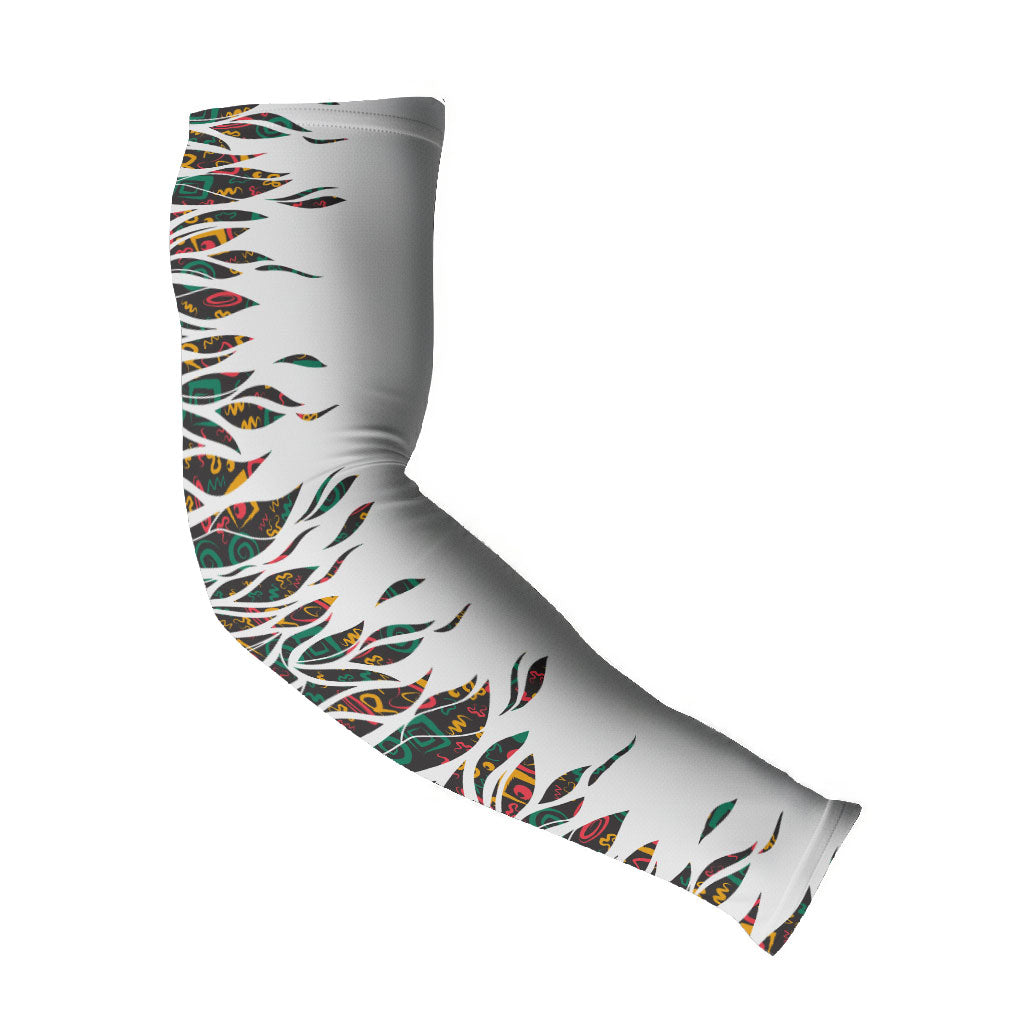 Historically Black Colleges Universities HBCU Arm Sleeves Pan African Colors Tribal Pattern Typography