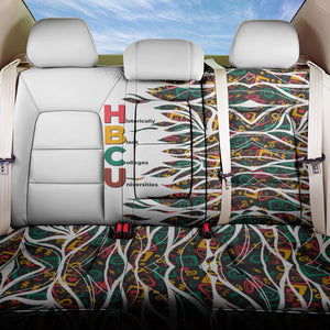 Historically Black Colleges Universities HBCU Back Car Seat Cover Pan African Colors Tribal Pattern Typography