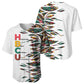 Historically Black Colleges Universities HBCU Baseball Jersey Pan African Colors Tribal Pattern Typography