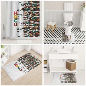 Historically Black Colleges Universities HBCU Bathroom Set Pan African Colors Tribal Pattern Typography